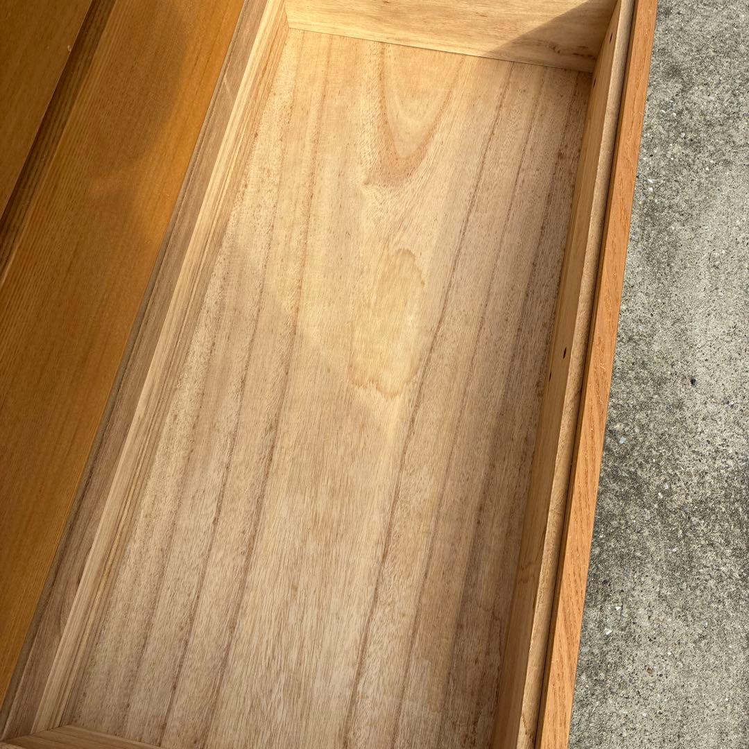 無印良品 タモ材6段チェスト