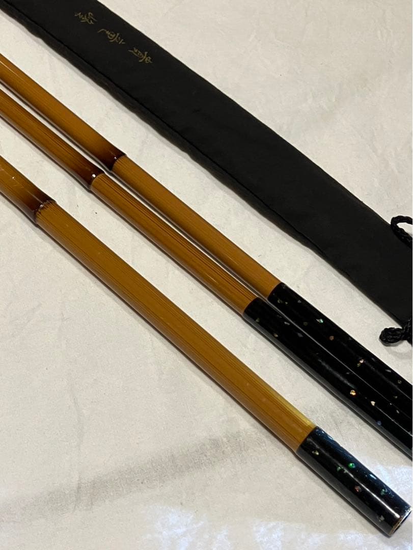 へら竿用竿掛けと玉の柄　貴竜峰　美品