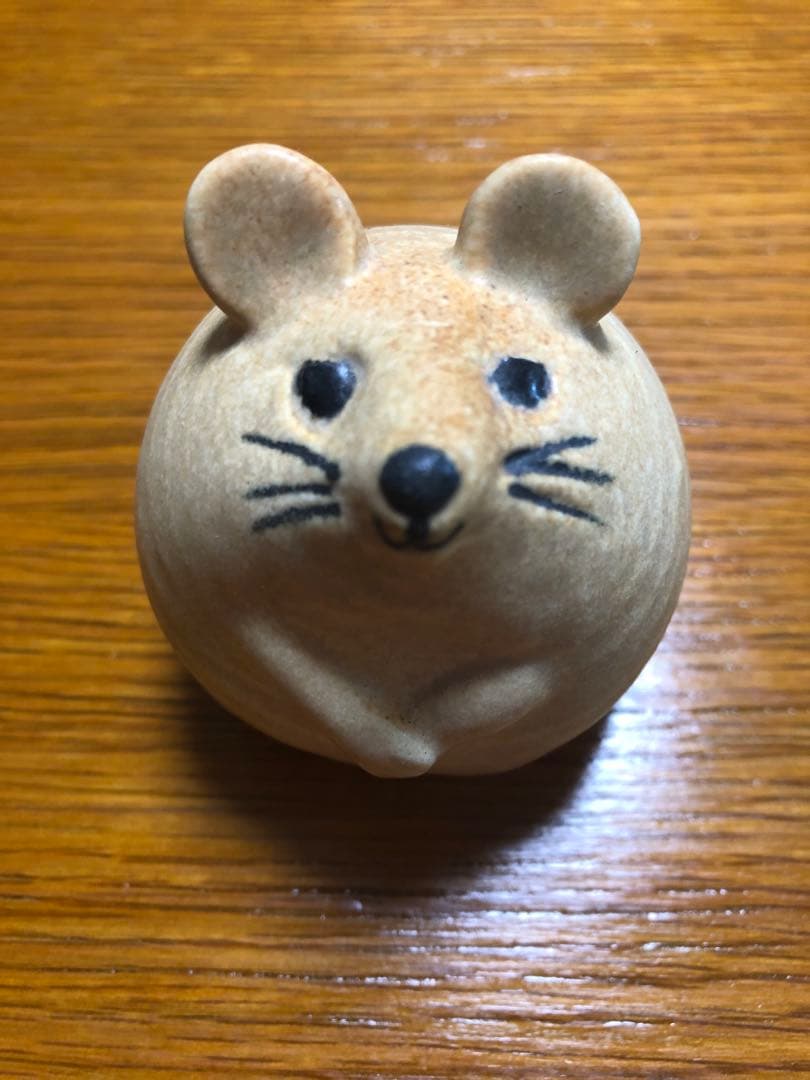 リサラーソン ３匹のねずみ ブラウン 置物 北欧雑貨 lisa larson