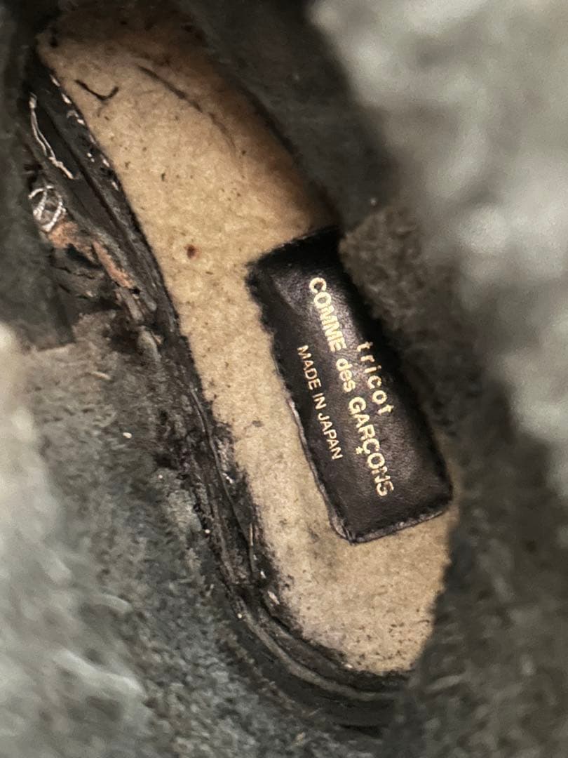 COMME des GARÇONS ブラックショートブーツ
