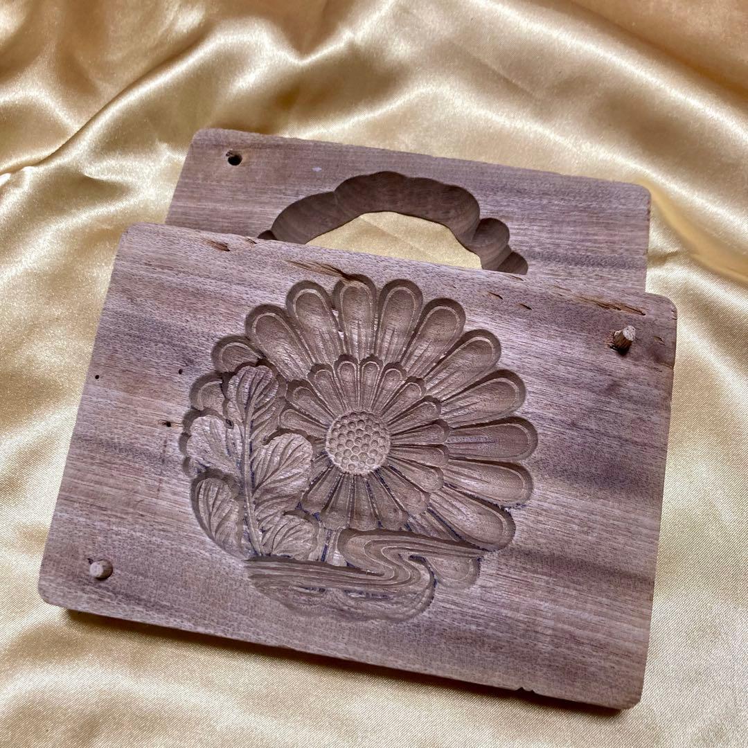 和菓子型 木製 セット　干菓子　生菓子