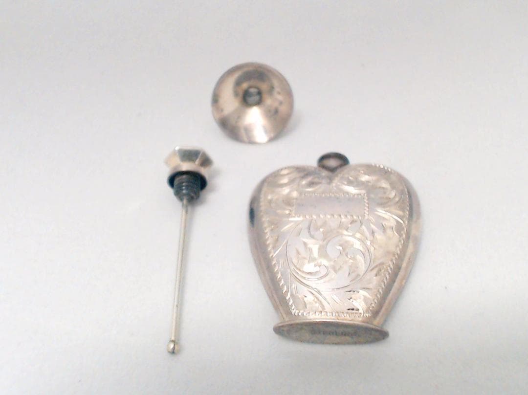 香水容器 純銀925 アトマイザー 刻印 香水入れ スターリングシルバー 携帯