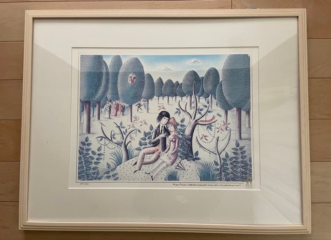 レイモン・ペイネ「隠れた場所」NO.282 額縁、紐付き ペイネ美術館