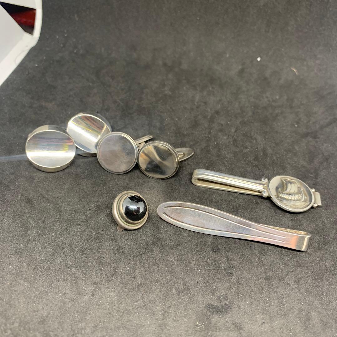 ジョージジェンセン　まとめて　カフス　ピアス　ヘマタイト　最終値下げ