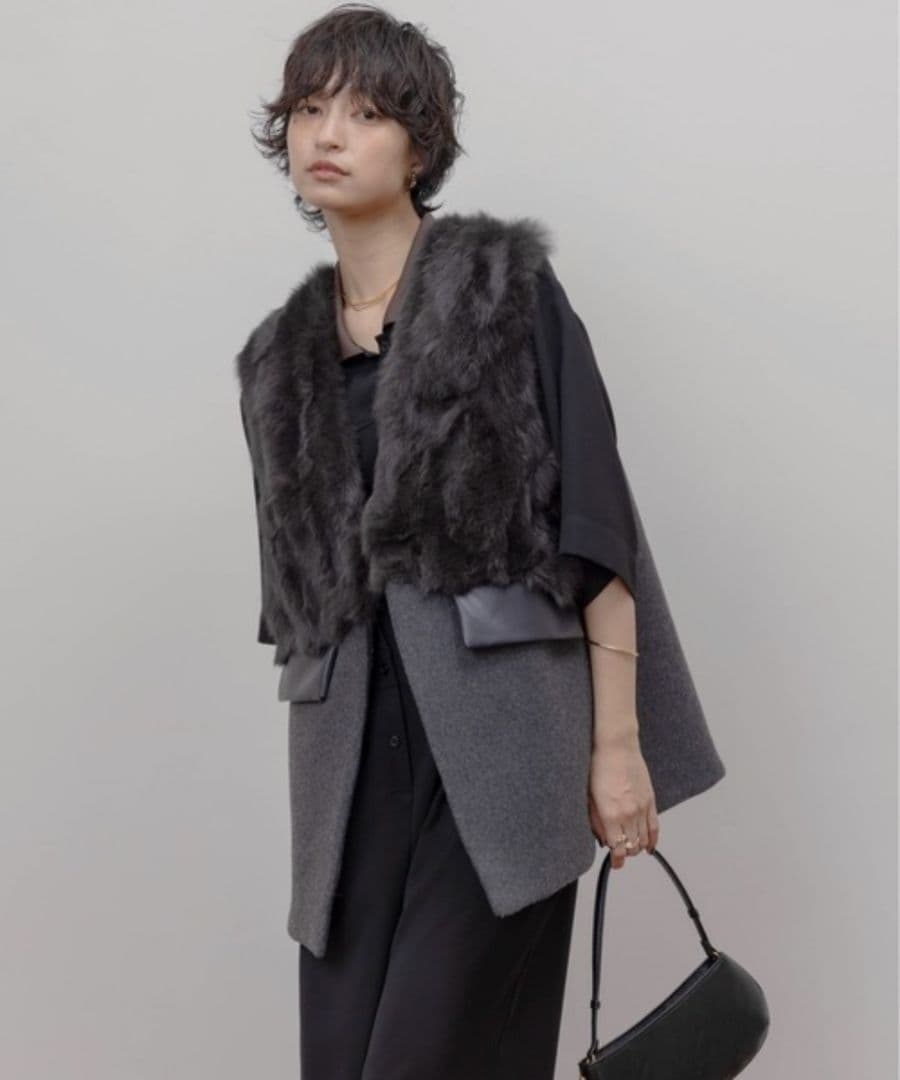 t*o様 【美品】2025年 Eimee Law ファー＆メルトンボクシィジレ