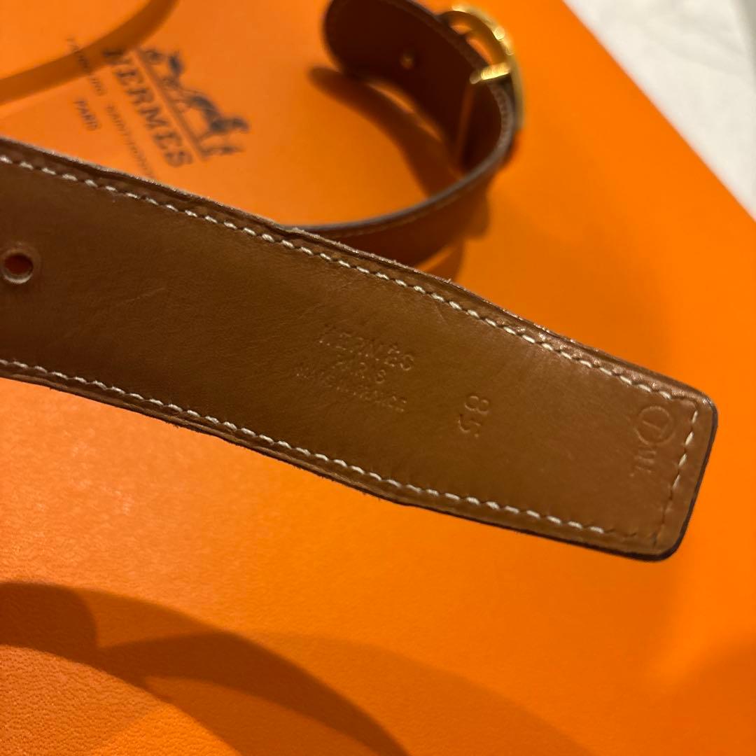HERMES ホースバックル　ベルト　リバーシブル　ヴィンテージ