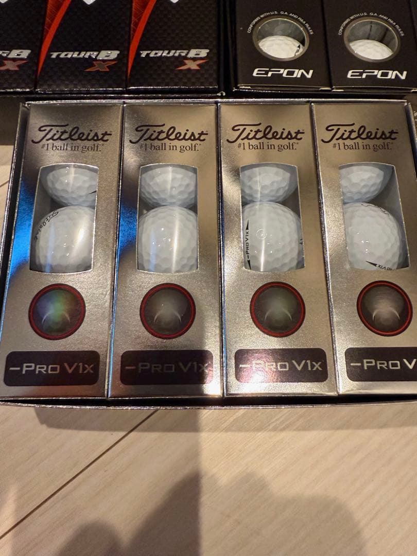 ブリジストン＆ エポン ＆ タイトリスト ゴルフボールセット