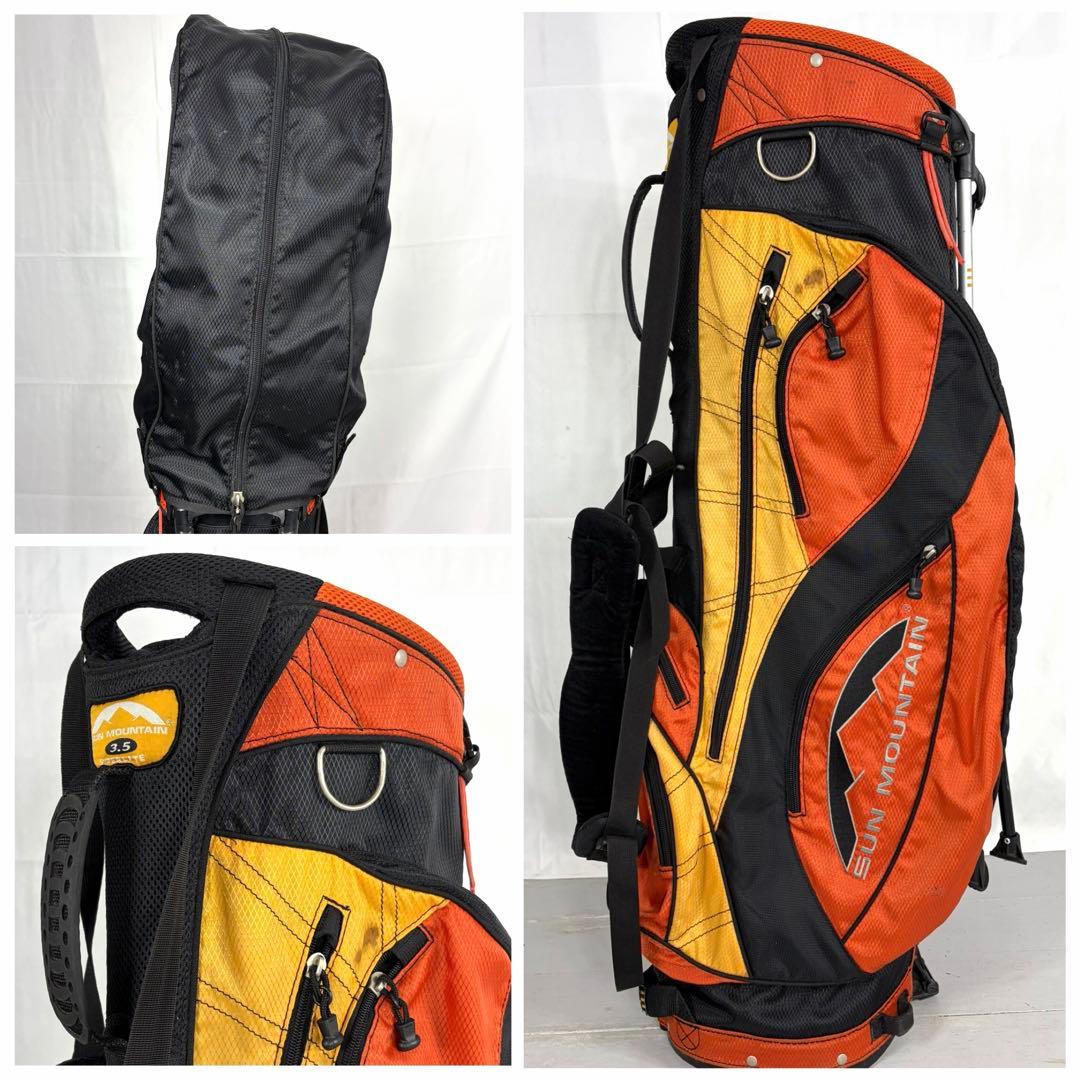 軽量　SUN MOUNTAIN キャディバッグ オレンジ サンマウンテン ゴルフ
