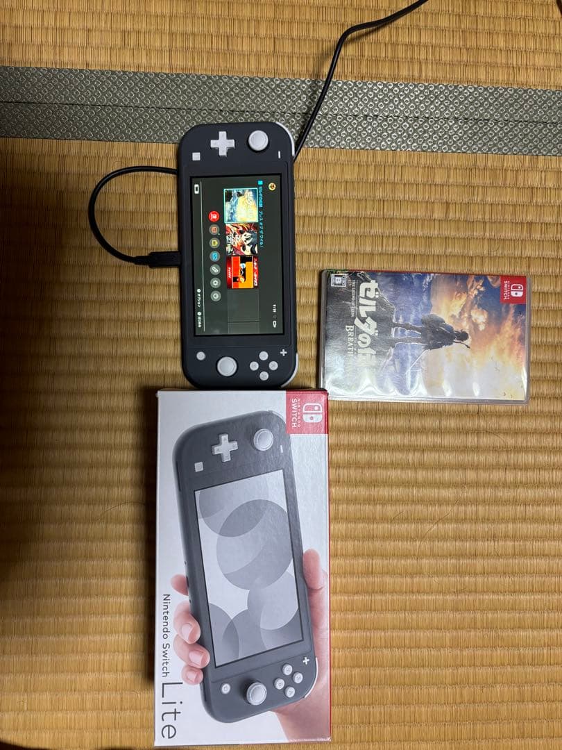 ニンテンドースイッチライト グレー ゼルダの伝説 ソフトセット