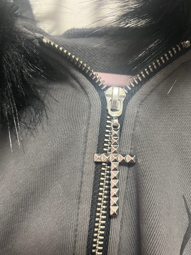 新品DimMoire×REFLEM 超ハトメファーフードパーカー