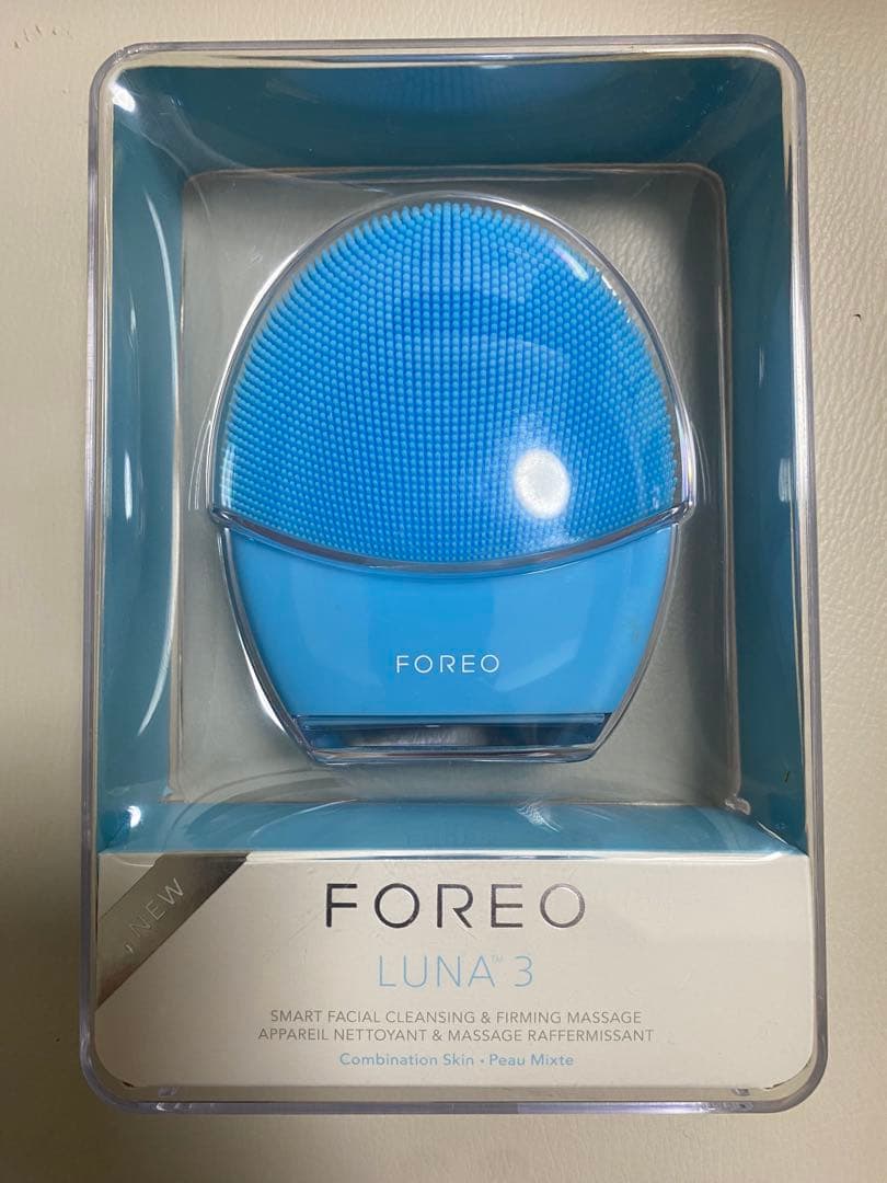 新品未使用　FOREO LUNA 3 ブルー　ケース傷あり