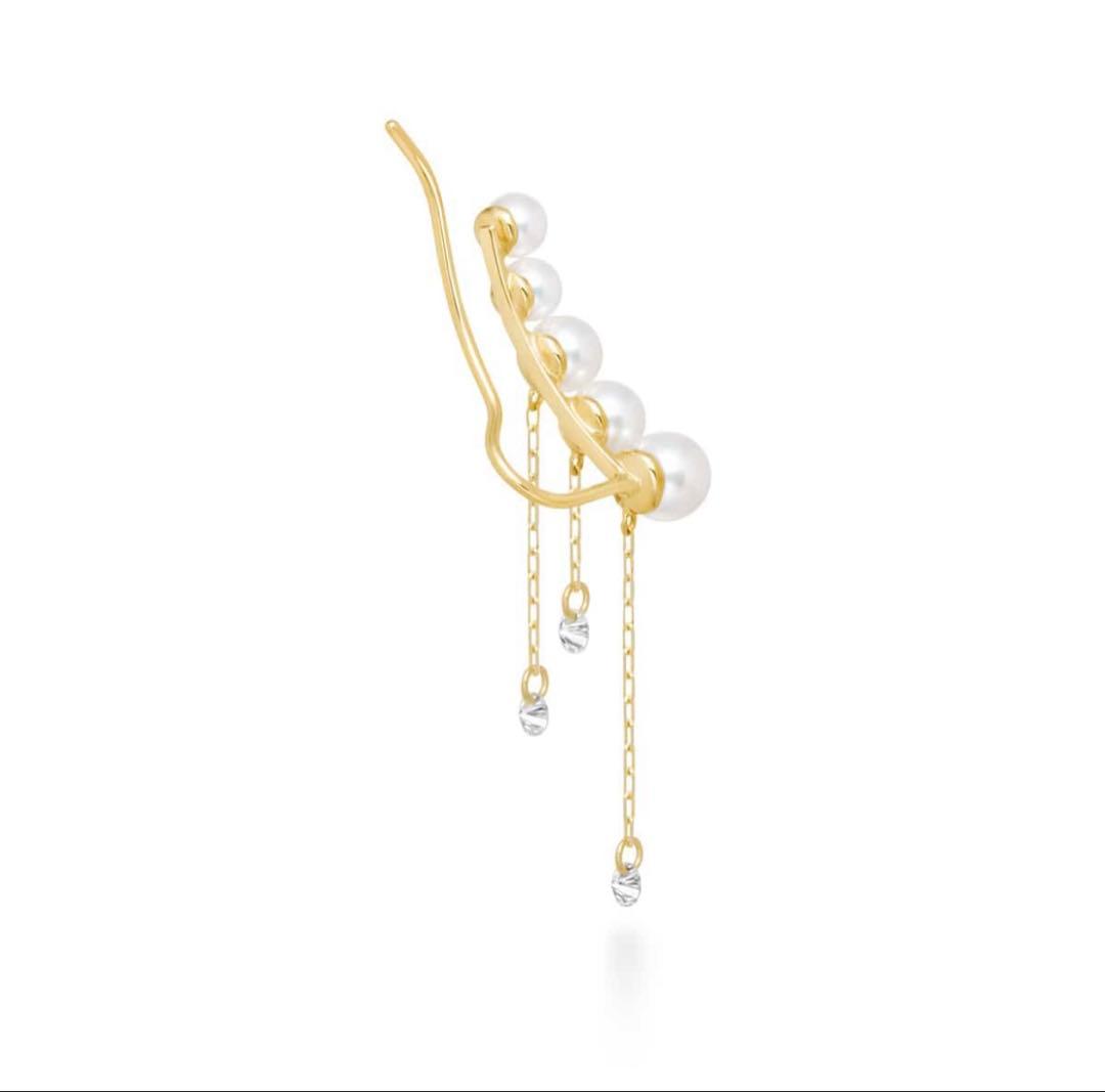 【アーカー】ピンドットミラーパール ピアス 片耳用付属品なし