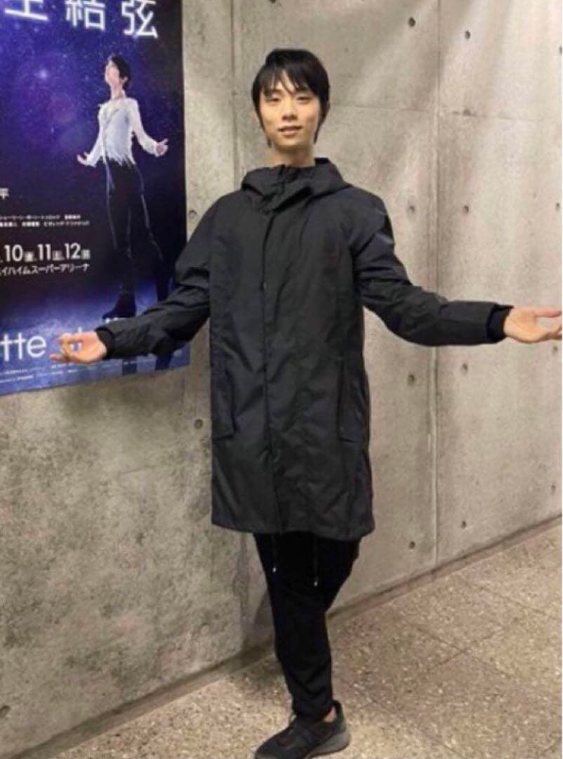 羽生結弦さん愛用　AddElm アドエルム　黒レインコート新品未使用