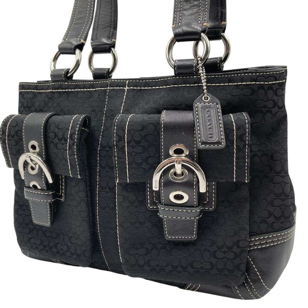 COACH/コーチ ソーホー ミニシグネチャー ハンドバッグ トートバッグ