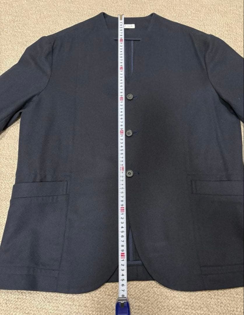 Paul Smith ネイビー ノーカラージャケット ジャケットカーデ