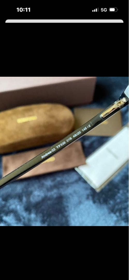 TOM FORD ラウンドサングラス ブラック