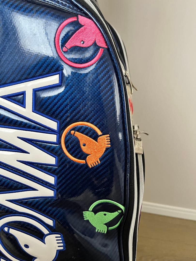 【中古】HONMA ゴルフバッグ・キャディバッグ ネイビー