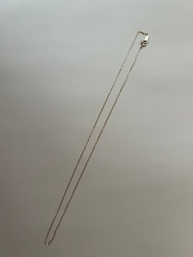 マグノリアホワイト K10チェーンネックレス 50cm