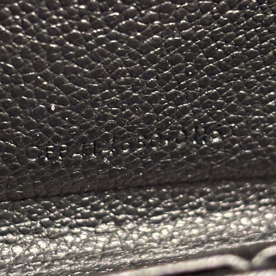 SAINT LAURENT ラウンドファスナー YSLロゴ金具 長財布 ブラック