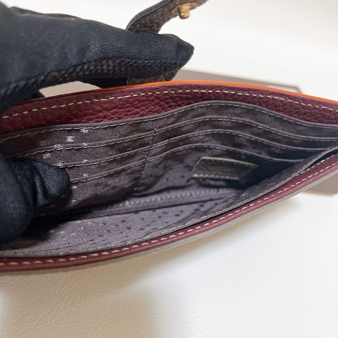 【新品未使用】ペレボルサ レネットグッズ スリムウォレット 長財布 トープ 牛革