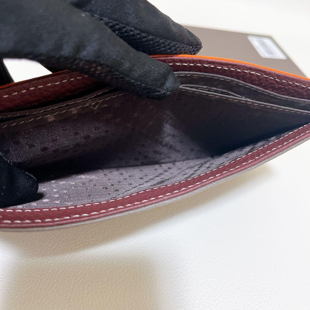 【新品未使用】ペレボルサ レネットグッズ スリムウォレット 長財布 トープ 牛革