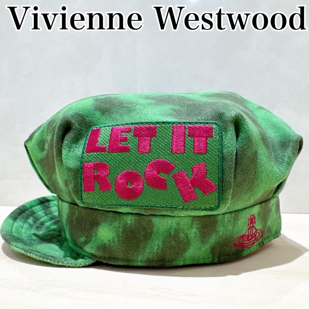 ヴィヴィアンウエストウッド キャスケット LET IT ROCK オーブ 緑