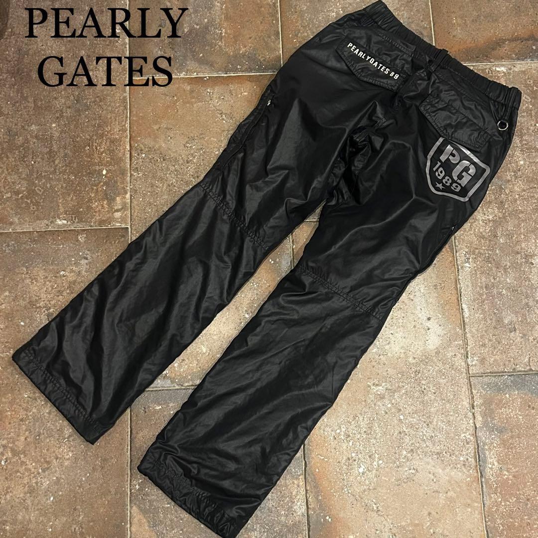PEARLY GATES 暖パン 防寒 パンツ 裏起毛 ロゴ　レディース