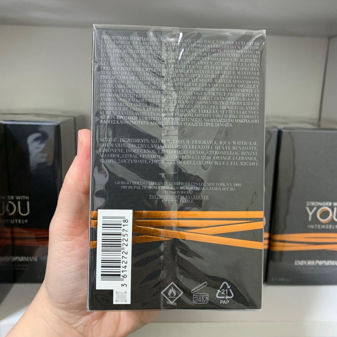 香水(男性用) Stronger With You Intensely 100ml