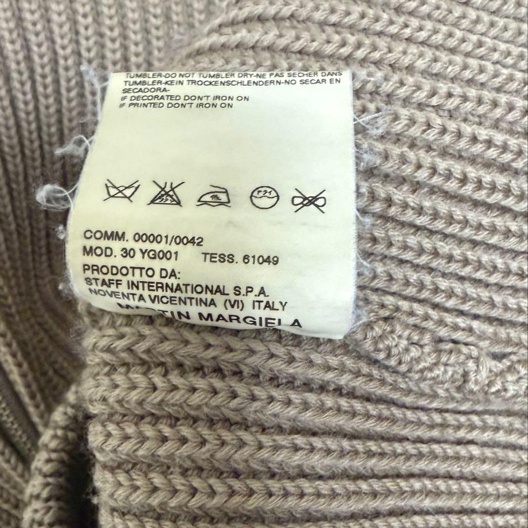 マルジェラ　2004SS ds knit MRS zip.