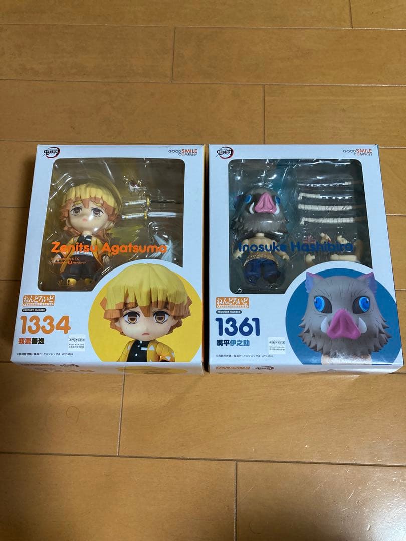 と*ろ様 【全初版】鬼滅の刃 ねんどろいど 柱7体セット未使用未開封におまけ4体