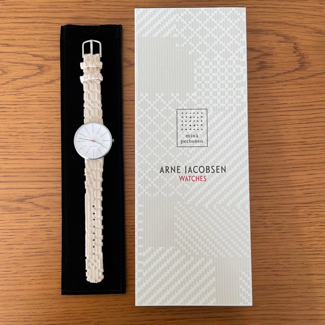 未使用アルネヤコブセン 〈ミナ ペルホネン〉 BANKERS WATCH 腕時計