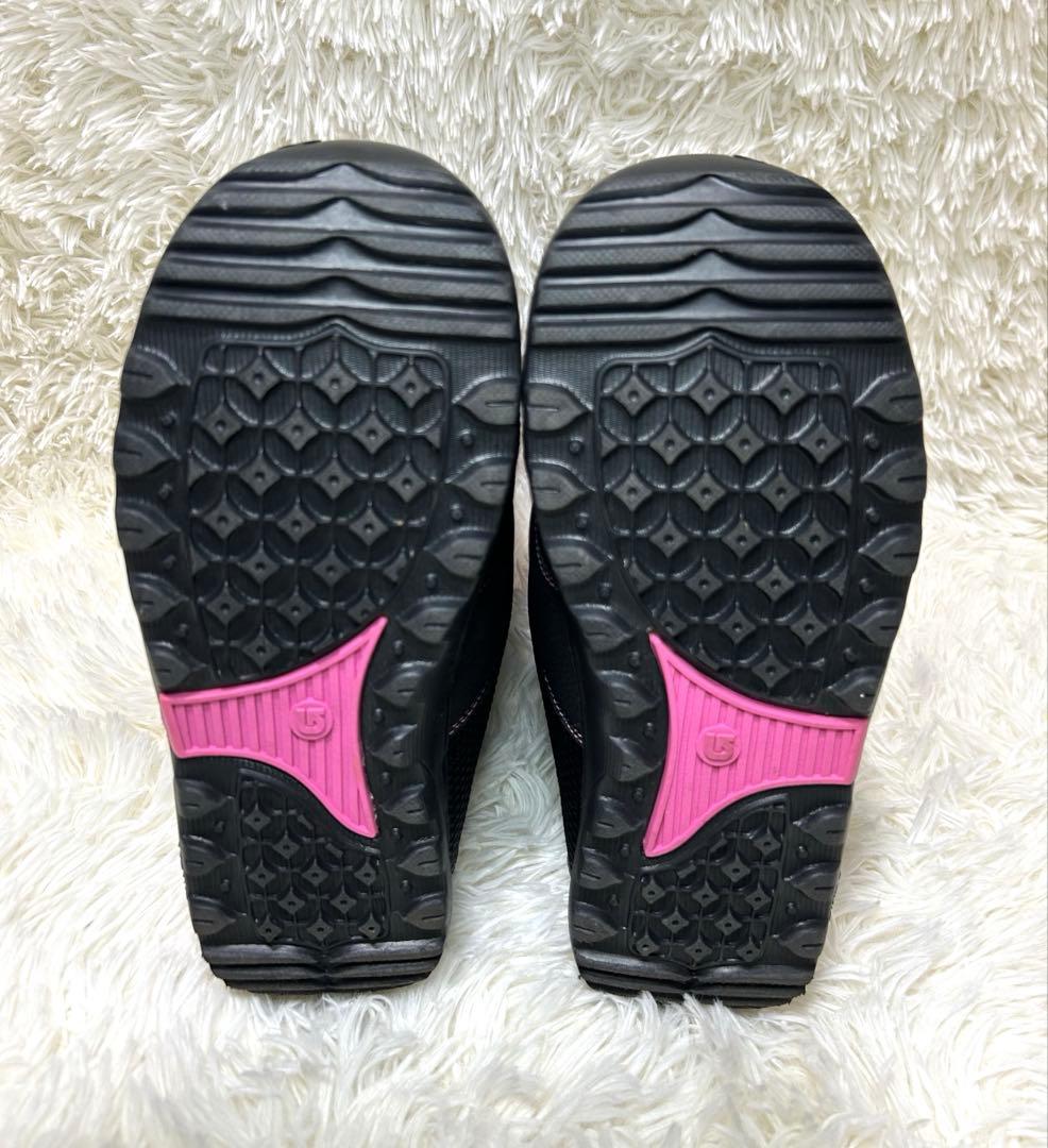 Burton peacスノーボードブーツ 24cm ブラック　ピンク BOA