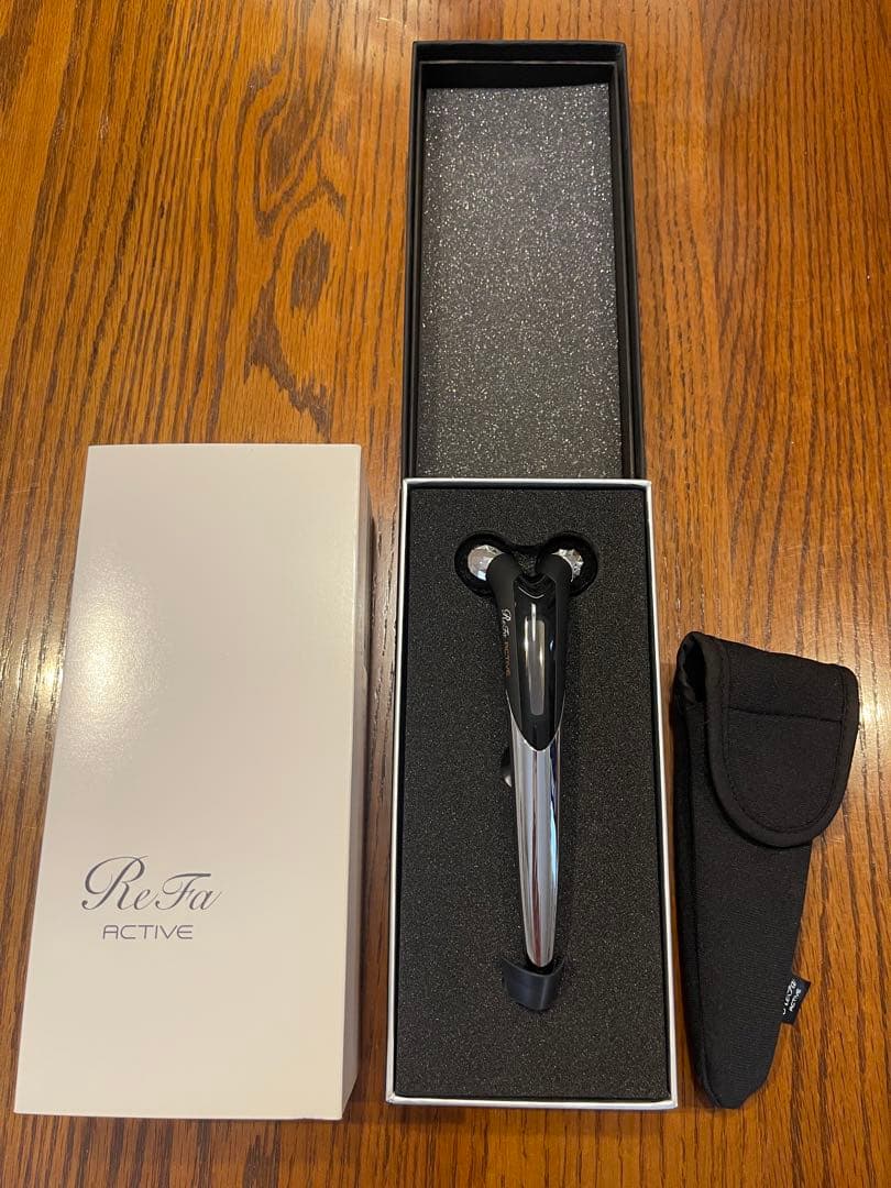 ReFa ACTIVE 美顔器 シルバー ブラック　ローラー