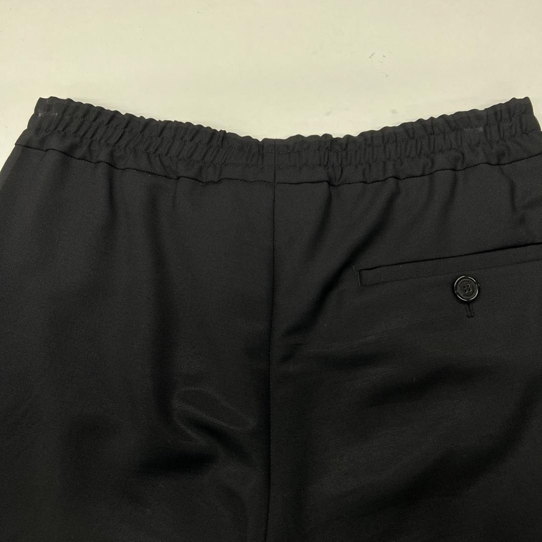 【みさき】 ポケットロゴテープリブウールイージーパンツ