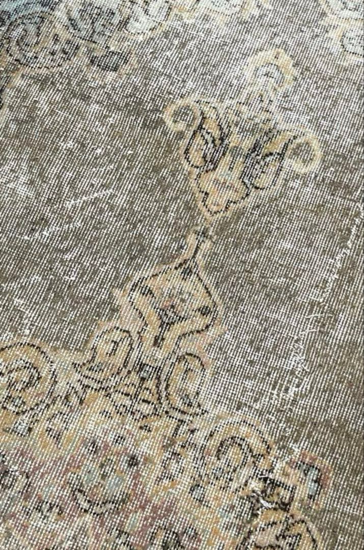 メダリオン　擦れシャビー　トルコヴィンテージラグ