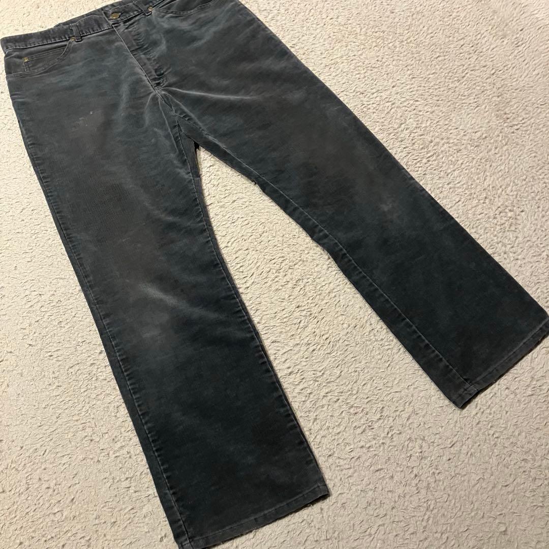 80s Lee 200-2801 ブラック コーデュロイ USA製 W36