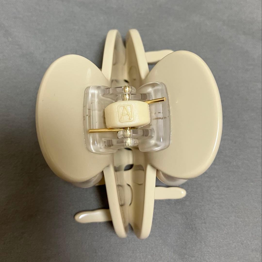 アレクサンドルドゥパリ　ヘアクリップ　パール　Sサイズ　ベージュ