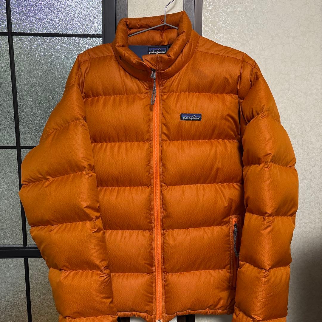 Patagonia ダウンジャケット 古着 オレンジ
