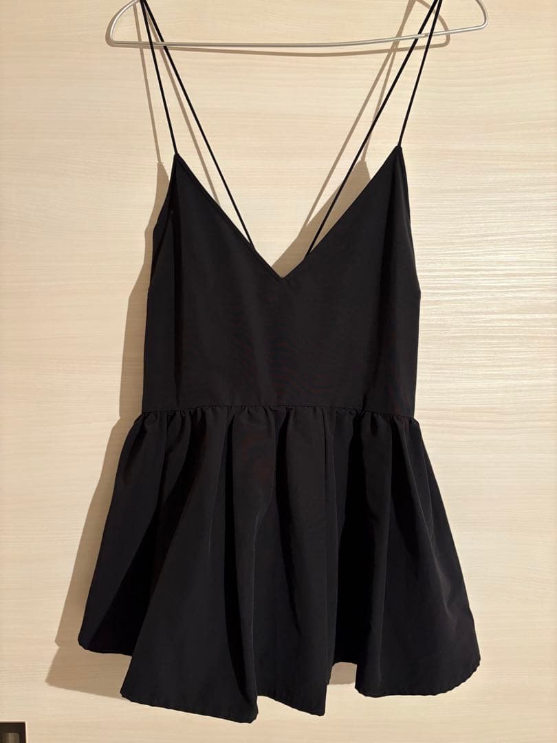 IENA イエナ　ブラック SOグログランキャミブラウス　フリーサイズ