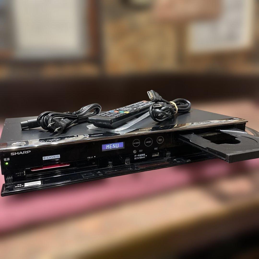 シャープBD−W1500 12倍録2番組W録 1TB 新品リモコン等付フル装