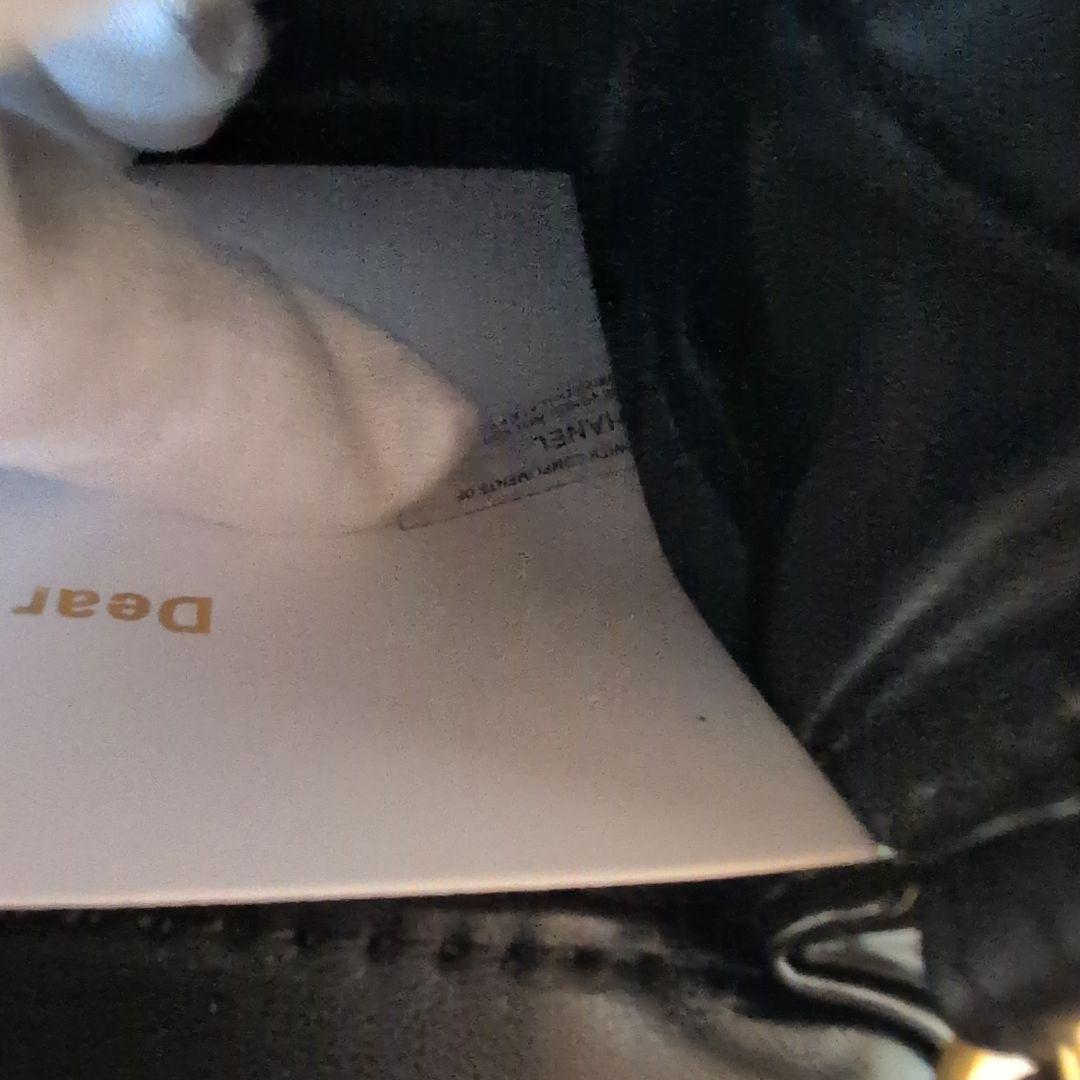 新品シャネル ノベルティ ゴールド金具 ハートチェーン ショルダーバッグ 黒