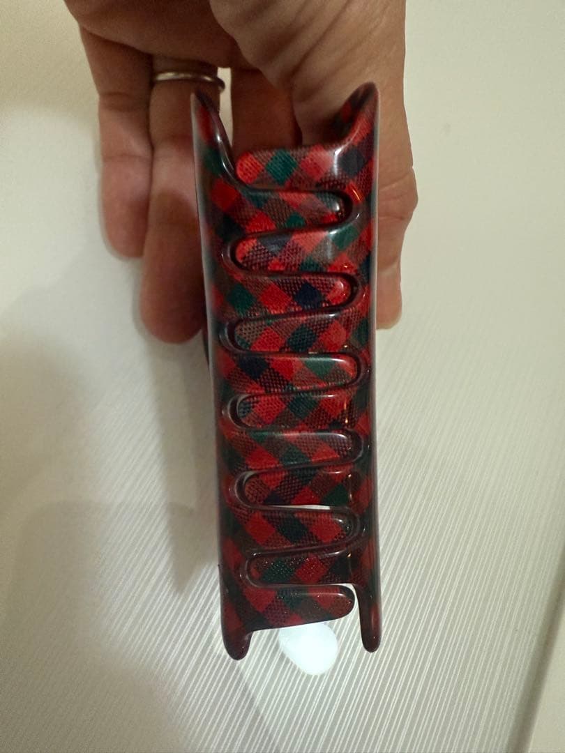 familiar ヘアクリップ　ファミリアチェック