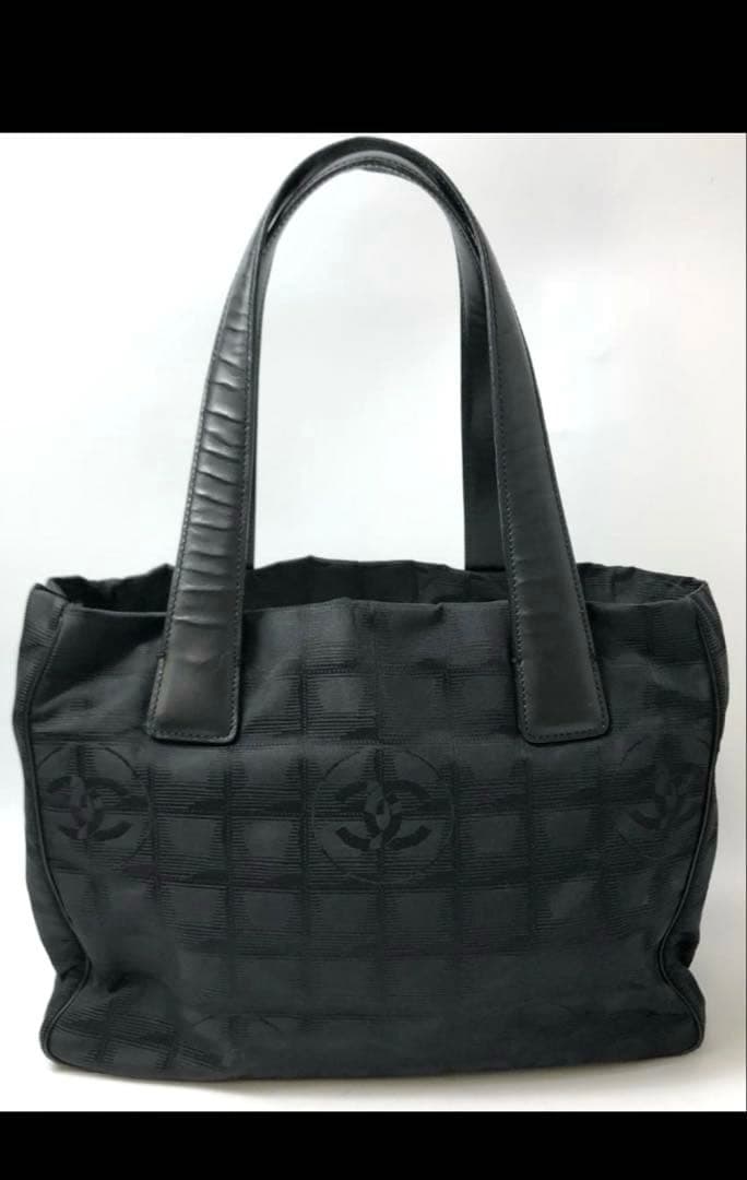 CHANEL トートバッグ エールライン ブラック