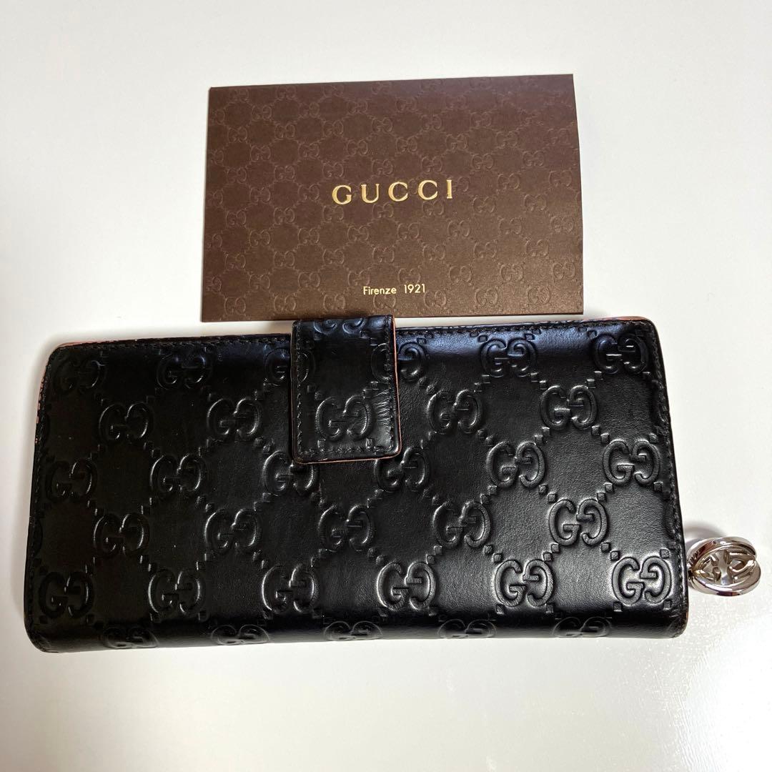 【GUCCI 】グッチ 2つ折り 長財布★売上げ5%は子ども達を支援します！！