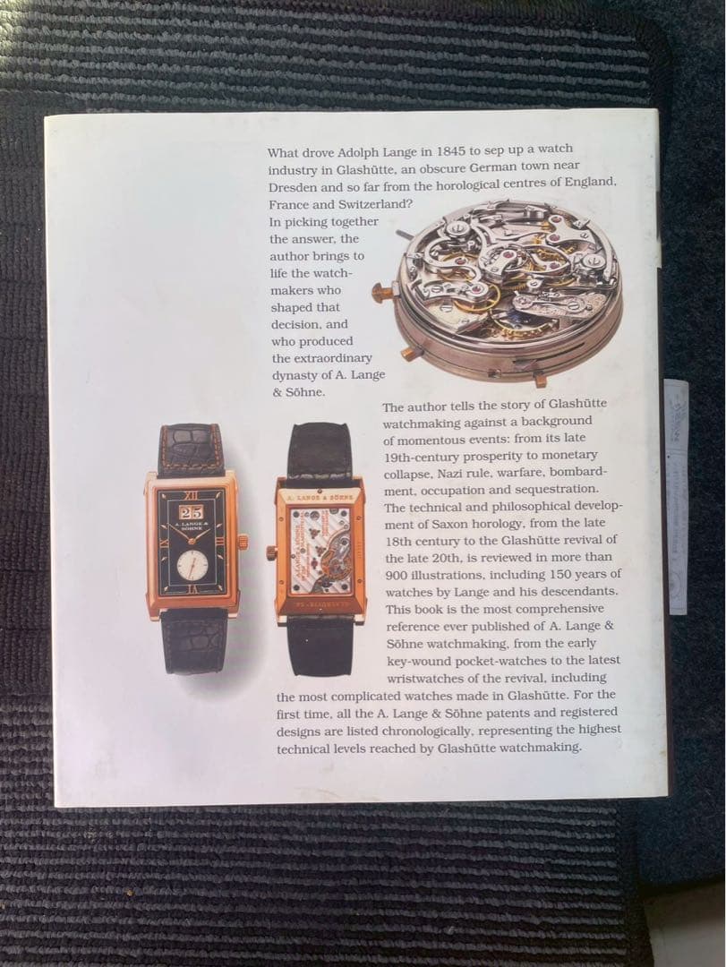 ドイツのウォッチメーカー、A. LANGE & SOHNEの豪華写真集