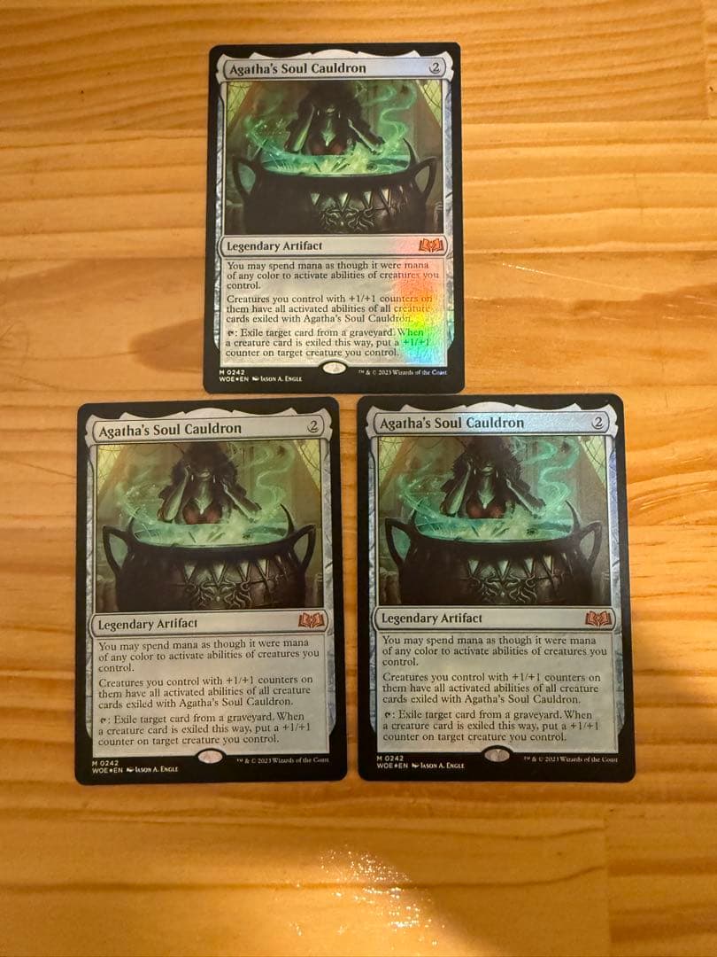 アガサの魂の大釜　英語版　3枚　foil