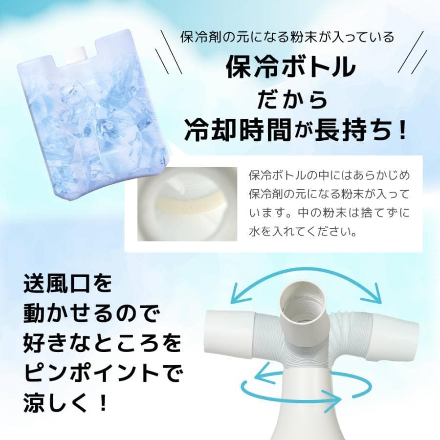 クーラーファン スポットクーラー 小型スリム 「USBスポットアイスファン」