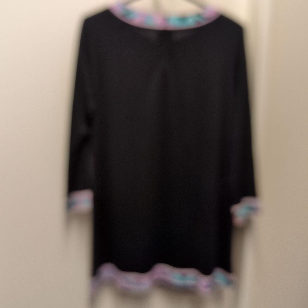 LEONARD 黒の長袖チュニック