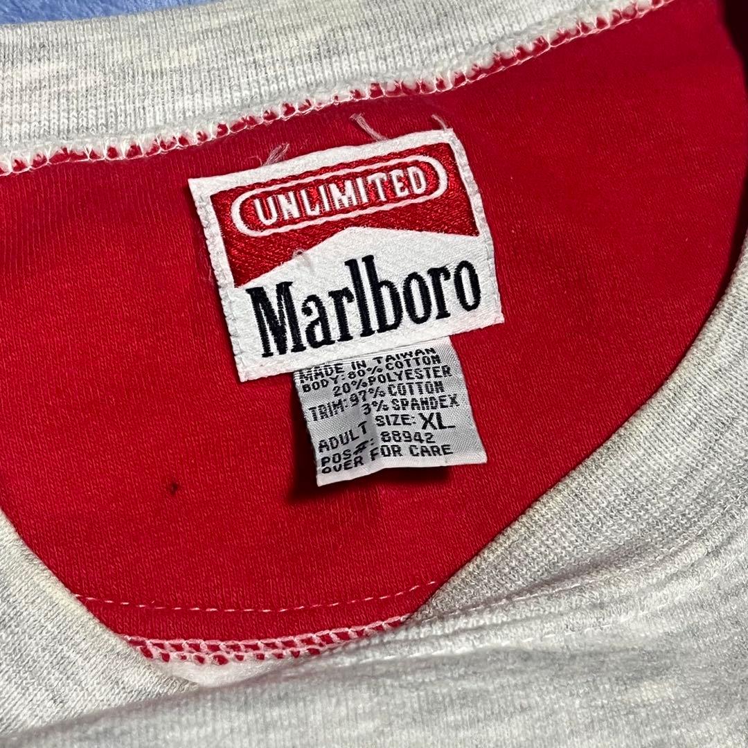 90’s Marlboro グレー スウェット 袖リザード XL