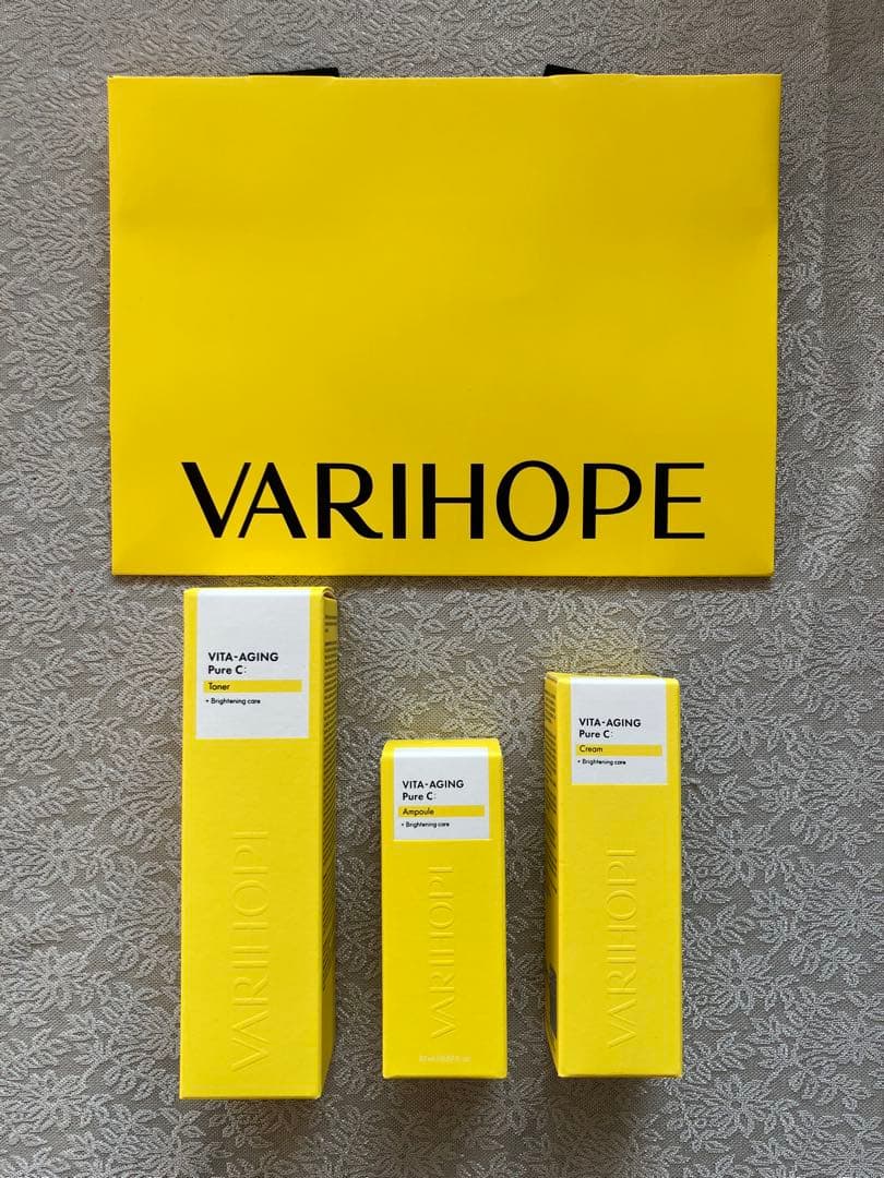 未開封VARI：HOPE ビタエイジング ピュア C トナー＆美容液＆クリーム